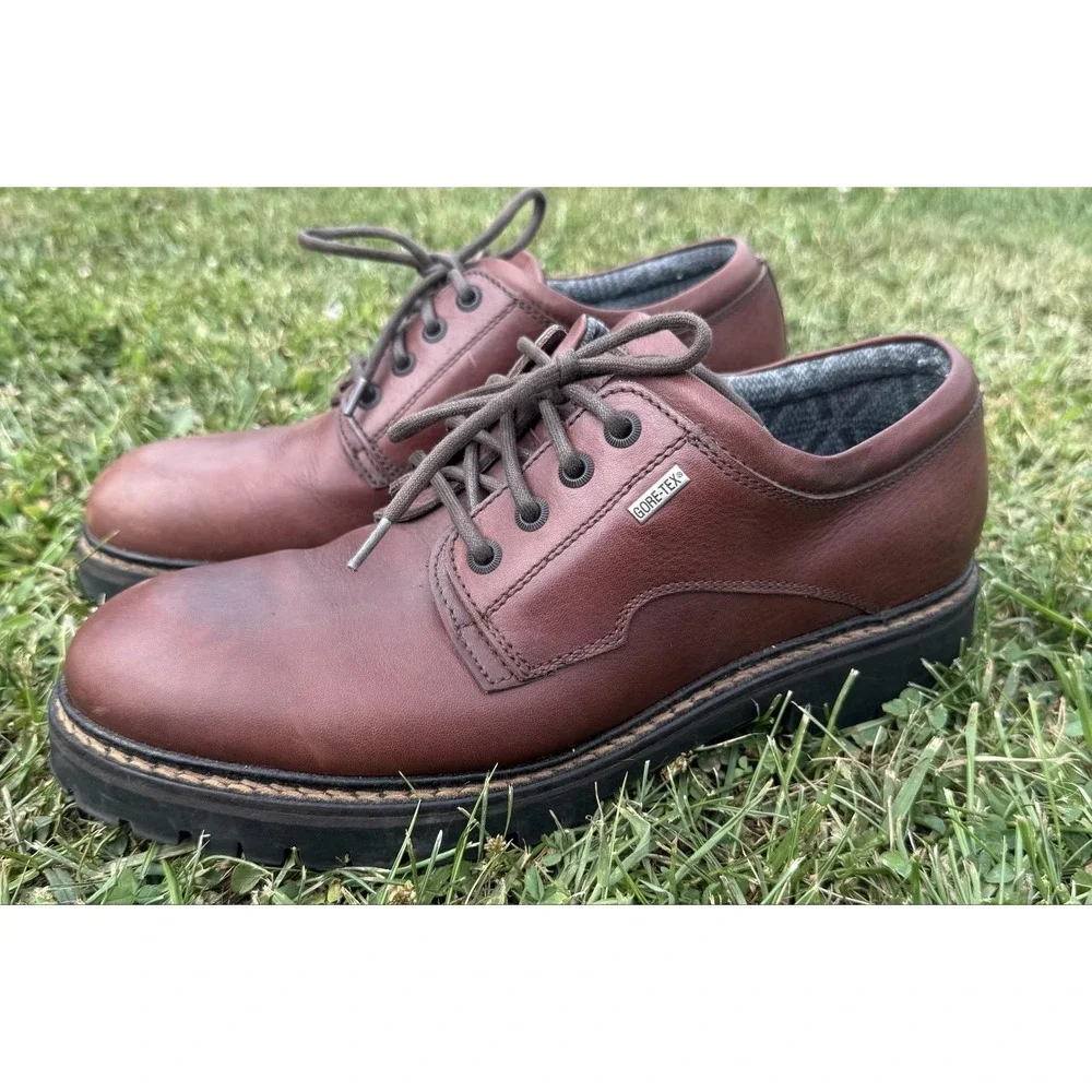 Johnston & Murphy Sport Shoes Mens Size 9.5 Brown Leather Gore-Tex Waterproof